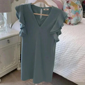 dress with ruffle sleeve